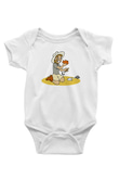Arkeolog Baskılı Beyaz Unisex Bebek Body - Zıbın