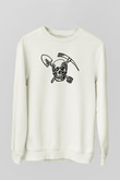Arkeolog Beyaz Unisex Sweatshirt