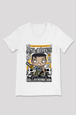 Army Of Darkness Baskılı Unisex Beyaz V Yaka Tişört