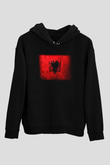 Arnavutluk Siyah Unisex Hoodie