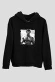 Arnold Schwarzenegger Baskılı Unisex Siyah Hoodie