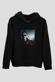 Arnold Schwarzenegger Baskılı Unisex Siyah Hoodie