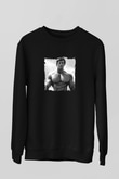 Arnold Schwarzenegger Baskılı Unisex Siyah Sweatshirt