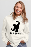 Arnold Schwarzenegger Beyaz Unisex Kapşonlu Sweatshirt