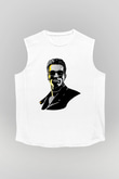 Arnold Schwarzenegger Beyaz Unisex Kolsuz Tişört