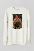 Arnold Schwarzenegger Beyaz Unisex Sweatshirt