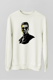 Arnold Schwarzenegger Beyaz Unisex Sweatshirt