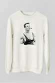 Arnold Schwarzenegger Beyaz Unisex Sweatshirt
