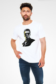 Arnold Schwarzenegger Beyaz Unisex Tişört T-Shirt - TişörtFabrikası