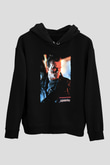 Arnold Schwarzenegger Siyah Unisex Kapüşonlu Sweatshirt