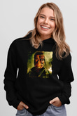 Arnold Schwarzenegger Siyah Unisex Kapüşonlu Sweatshirt