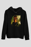 Arnold Schwarzenegger Siyah Unisex Kapüşonlu Sweatshirt