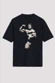 Arnold Schwarzenegger Siyah Unisex Oversize Tişört T-Shirt