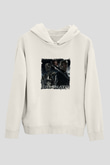 Arnold Schwarzenegger Unisex Baskılı Beyaz Kapüşonlu Sweatshirt