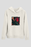 Arnold Schwarzenegger Unisex Baskılı Beyaz Kapüşonlu Sweatshirt