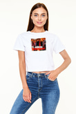 Arrested Development Beyaz  Crop Top Tişört