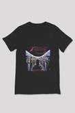 Artillery Baskılı Unisex Siyah V Yaka Tişört