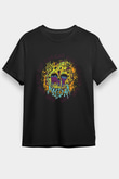 As Blood Runs Black Baskılı Unisex Siyah Tişört - Tshirt