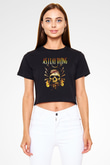 As I Lay Dying Siyah  Crop Top Tişört