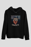 As It Is Siyah Unisex Kapüşonlu Sweatshirt