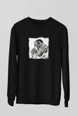 ASAP Mob Baskılı Unisex Siyah Sweatshirt
