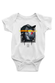 Asap Rocky Baskılı Beyaz Unisex Bebek Body - Zıbın