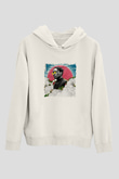 ASAP Rocky Baskılı Unisex Beyaz Hoodie