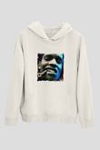 ASAP Rocky Baskılı Unisex Beyaz Hoodie
