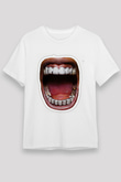 Asap Rocky Baskılı Unisex Beyaz Tişört - Tshirt