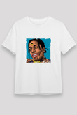 ASAP Rocky Baskılı Unisex Beyaz Tişört