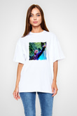 ASAP Rocky Baskılı Unisex Beyaz Tişört