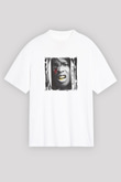 ASAP Rocky Baskılı Unisex Beyaz Tişört