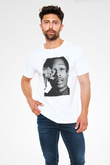 Asap Rocky Baskılı Unisex Beyaz Tişört - Tshirt