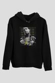 Asap Rocky Baskılı Unisex Siyah Hoodie