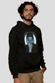 Asap Rocky Baskılı Unisex Siyah Hoodie