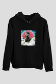 ASAP Rocky Baskılı Unisex Siyah Hoodie