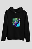 ASAP Rocky Baskılı Unisex Siyah Hoodie