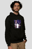 ASAP Rocky Baskılı Unisex Siyah Hoodie