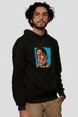 ASAP Rocky Baskılı Unisex Siyah Hoodie