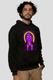 Asap Rocky Baskılı Unisex Siyah Hoodie