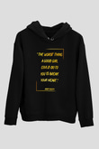 Asap Rocky Baskılı Unisex Siyah Hoodie