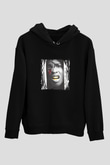 ASAP Rocky Baskılı Unisex Siyah Hoodie