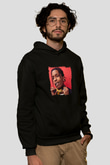 ASAP Rocky Baskılı Unisex Siyah Hoodie