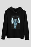Asap Rocky Baskılı Unisex Siyah Hoodie