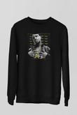 Asap Rocky Baskılı Unisex Siyah Sweatshirt