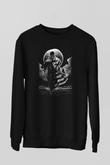 Asap Rocky Baskılı Unisex Siyah Sweatshirt