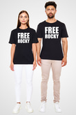 Asap Rocky Baskılı Unisex Siyah Tişört - Tshirt