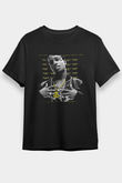 Asap Rocky Baskılı Unisex Siyah Tişört - Tshirt