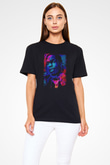 Asap Rocky Baskılı Unisex Siyah Tişört - Tshirt