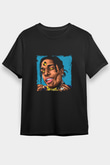 ASAP Rocky Baskılı Unisex Siyah Tişört